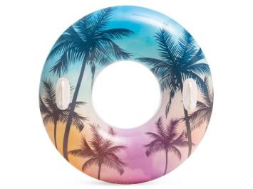 Tropische transparante zwemband palmbomen
